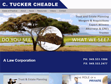 Tablet Screenshot of cheadlelaw.net